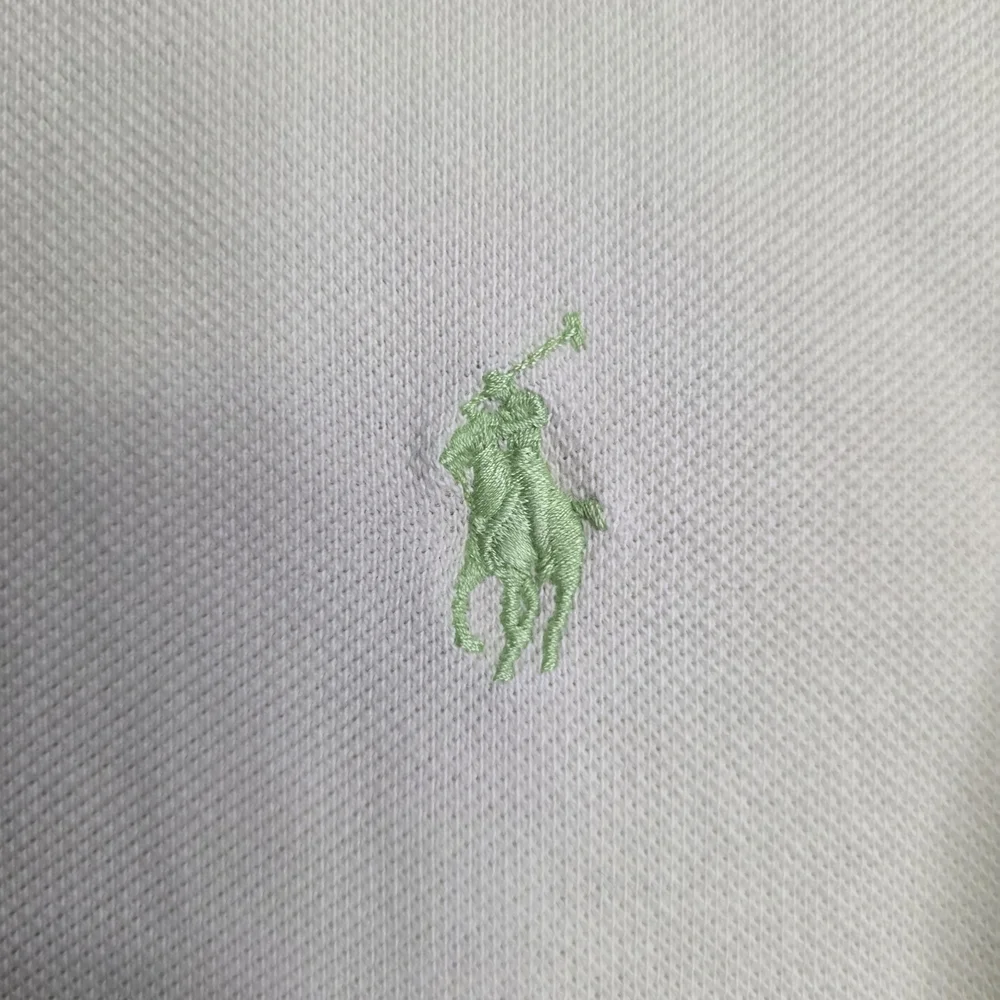 Vintage Polo by Ralph Lauren Men's Cream Polo Shirt